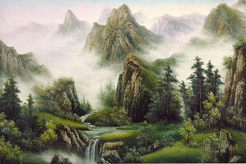 Tranh Núi - Nước - Phong Thuỷ